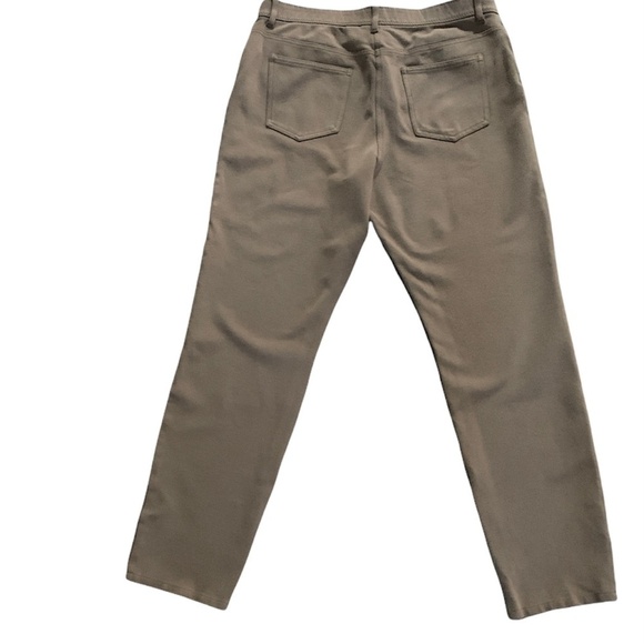 CHICO'S So Slimming Pant Sz 1.5 (10) Tan Beige Stretch 5 Pocket Straight 210G - Picture 3 of 10